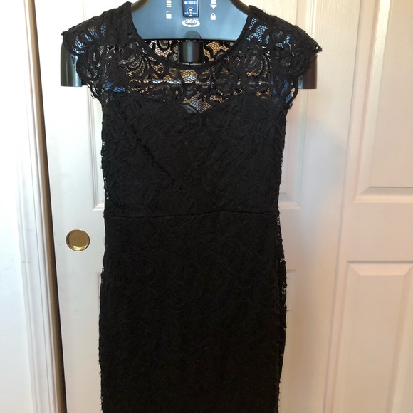 Ci Sono Dresses & Skirts - Black lace dress juniors size S